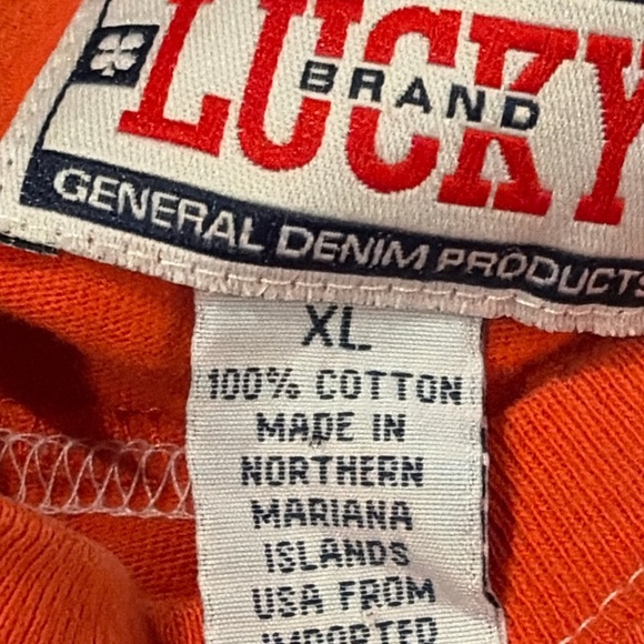 Lucky Brand Red Long Sleeve Shirt 1483 - Picture 4 of 6